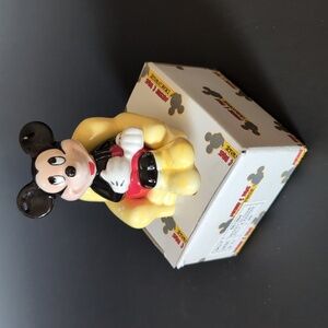 Disney Mickey In Chair Salt&Pepper Set Vintage by Applause, The Good Company NIB